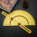 Protractor Angle Finder Articulating Arm Fold Ruler Measuring 180Â° (Yellow)