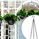 Flower Plant Pot Basket Planter Holder Hanging Chain Garden Hook For Home w C4F9