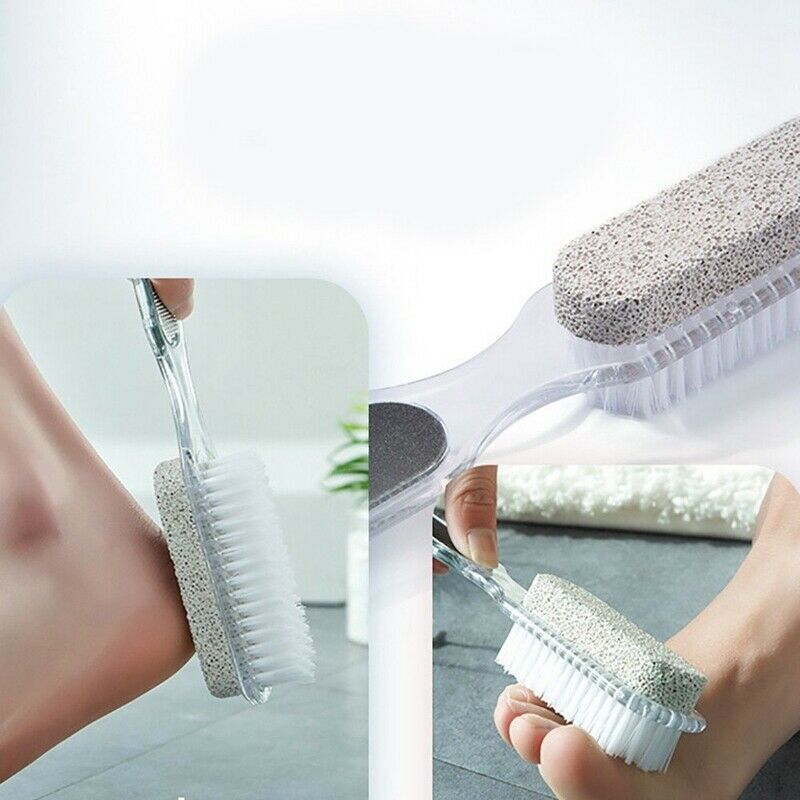 Home Foot Pumice Stone 4 In 1 Stone Dead Skin Remover Brush Pedicure Grindi X4V2