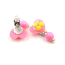 7Pairs Lovely Panada Flower Earrings Clip-On No Pierced Design For Kids Girl 3c