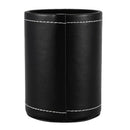 Faux Leather Pen Pot Pen/Pencil/Mobile Phone /Desk Supplies Organizer- Blac I5M8