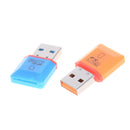 2Pcs USB 2.0 Mini  HC TF Flash Memory Card Reader Mini Adapter For Laptop LJ