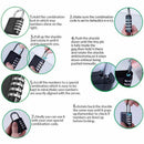 4 Pack 4 & 3-Digit Combination Padlock Zinc Alloy Waterproof and Clasp Comb N3F4