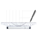 30cm Rolling Pusher Angle Parallel Ruler Angle Ruler Balance Drawing Scale