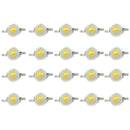 20Pcs High Power Led Diodes 1W Ultra Bright 3000K 100-120Lm Brightness Warm Q1A2