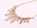 Fashion Jewelry Crystal Chain Statement Collar Bib Pendant Chunky Necklace