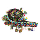 1 Yd Ethnic Style Colorful Pom Pom Ball Beads Lace Tassel Ribbon Fringe Trim