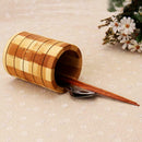 Non-Rotted Pure Chopsticks Natural High-Strength Bamboo Holder Holder Round J2CI