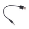USB Male to 3.5mm Audio Stereo Headphone Jack Plug Cable For MP3 MP4 Black Hot