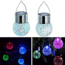 Waterproof Solar Rotatable Outdoor Garden Camping Hanging LED Round Ball Light