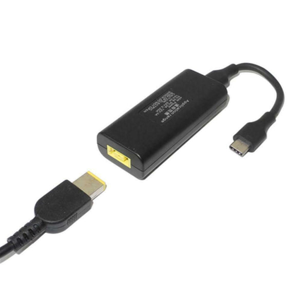 New 65W Square Female To Male Type-C Laptop Power Supply Adapter For Lenovo