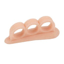 1 Pair Silicone Bunion Protector Toe Separators Straightener (Champagne)