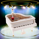 Clockwork Type Rotary Classical Ballerina Girl On The Piano Music Box