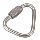 Stainless Steel Screw Gate Rock Lock Climbing Gear Carabiner 3.5MM