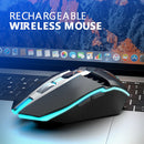 4-in-1 Wireless V3.0+V5.0+2.4GHz+USB Gaming Optical Mouse Wired Rechargeable bs