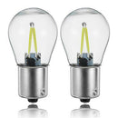8Pcs 1156 Ba15S P21W Cob White Led Turn Signal Light Reverse Backup Lamp Bu