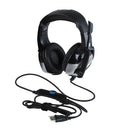 Over Ear Headphone Headset w/ Mic for PS4 PC Xbox One Controller Gray