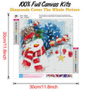 5D DIY Full Drill Diamond Painting Christmas Snowman Cross Stitch (B1463)
