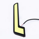 2x 12V White Car LED Daytime Running Light DRL COB Strip Fog Lamp Waterproof