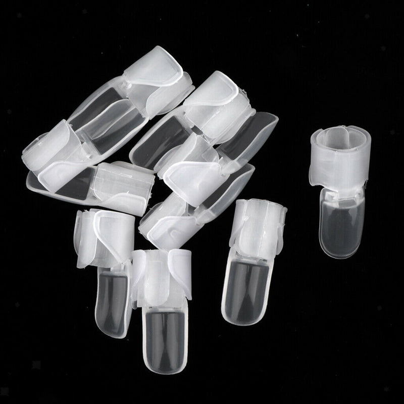 10PCS Women Clear DIY Finger Polish Shield Tips Manicure Cover Nail Protector
