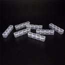 Clear Plastic 28 Slots Nail Art Tools Jewelry Storage Box Case Organizer Bead TO