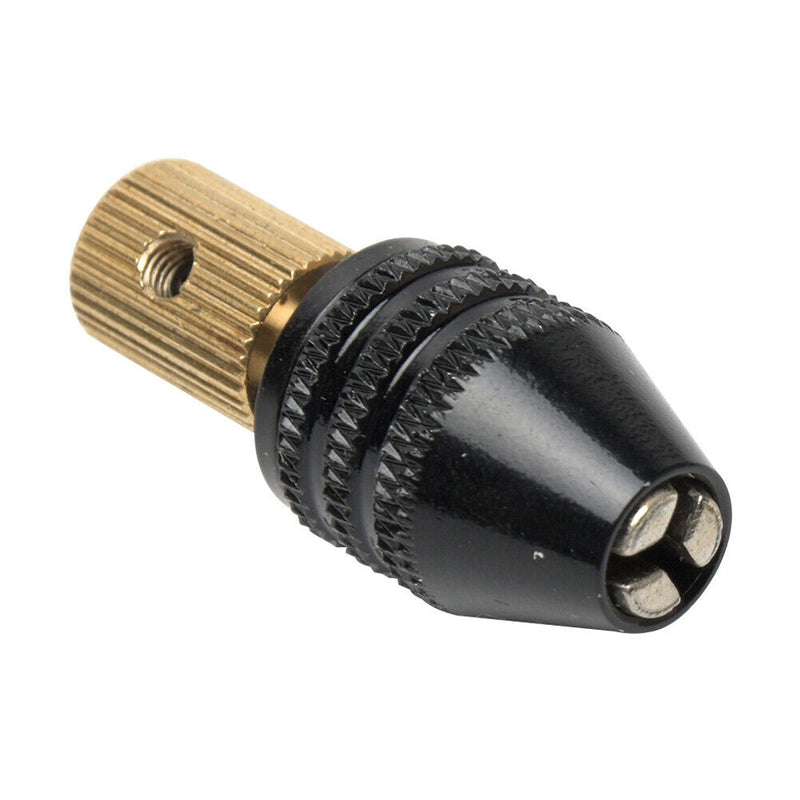 Three-jaw Head Brass Center Shaft Mini Drill Chuck Durable Clamp 0.3-3.5mm