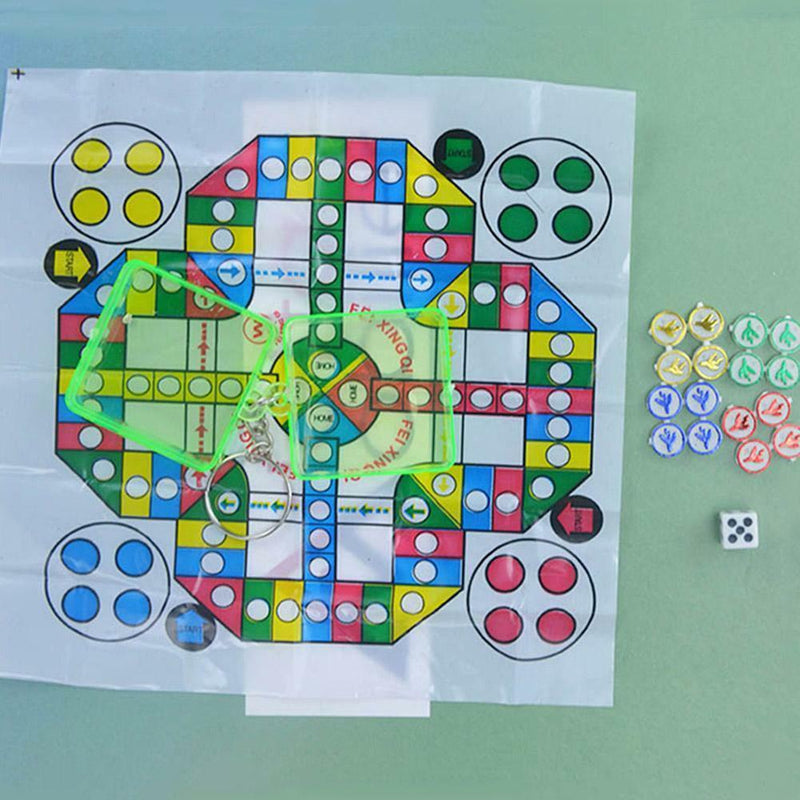 Family Mini Flying Chess Travel Entertainment Board Game For Kids Adults