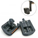 Double Folding Bike Pedals Folders Cycle Commuting Bicycle Pedals 9/16" Black