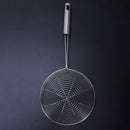 Home Wall Grip Stainless Steel Spiral Net Strainer Ladle 17.5cm