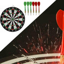 Dartboard 15" Double Sided Indoor Outdoor Game With 6pcs Darts Toys