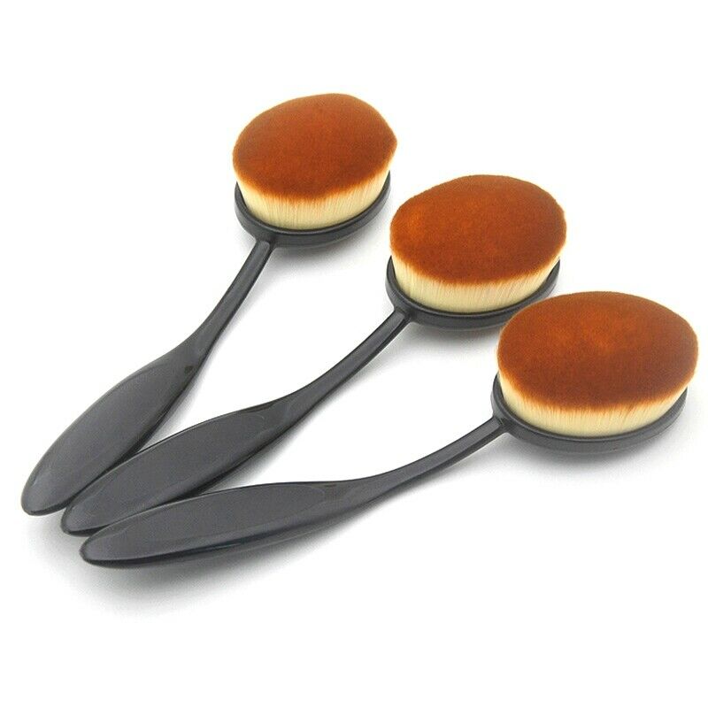 5Pcs Single Foundation Brush Toothbrush Shaped Plastic Handle Foundation Br R9K9