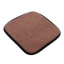 2xSquare 35cm Memory Foam Cotton Brown Home Chair Cushion Dining Chair Pads