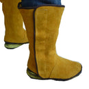 Artificial Leather Leg warmer Weld Heat insulation Protection Yellow