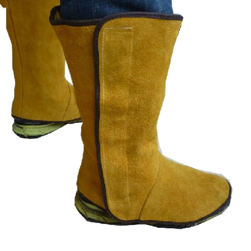 Artificial Leather Leg warmer Weld Heat insulation Protection Yellow