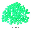 100pcs Plastic Car Truck Bike Tire Tyre Wheel Valve Stems Caps Dust Cover Green