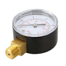 Low Pressure Gauge for Fuel Air Hydraulic 50mm 0/15 PSI 0/1 Bar 1/4 BSPT SN9F