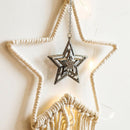 Weaving  with Iron Stars Pure Cotton Rope Macrame Boho Craft