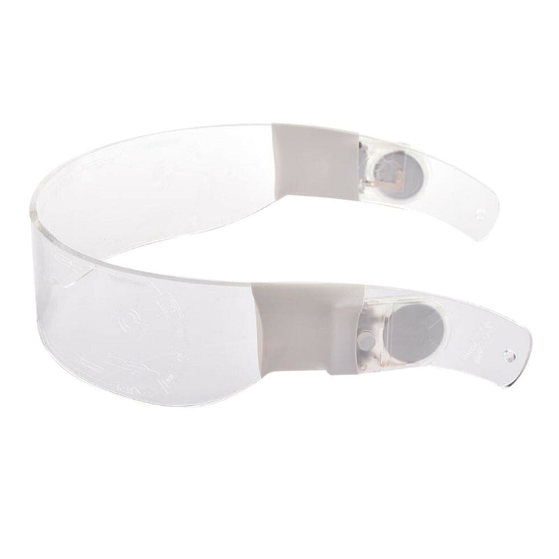 LED Glasses Clear Visor Party Luminous Glasses Light Up Rave DJ Sun Glasses