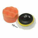Car Polisher Gross Polishing Buffer Buffing Pad Kit Set Drill Adapter Tool- Q8H0