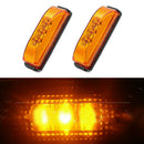 2pcs Car Truck 3 LED Side Marker Yellow Light Warning Turn Signal Light  EIO