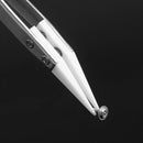 1PC Ceramic Tweezers with Stainless Steel Handle Curved Aimed Tweezer