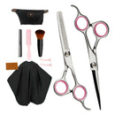 Hair Cutting Scissors Kit and Accessories Cutting/Thinning Comb Gown Clips C