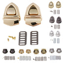 Black Round Metal Clasp Turn Lock for DIY Handbag Bag Purse Making Supplies