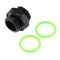G1/4 Dual External Thread Tube Connector for PC Water Cooling System