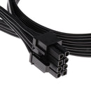8-Pin male to Dual 2x 8-Pin (6+2) male PCI Express Power Adapter Cable