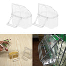 4 Pcs Automatic Bird Seed Feeder, Free Install Transparent Parrot Foraging