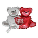 Valentines Wedding Party Decor double bear hug Heart Foil Helium Balloons  Z