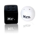 Round Square Ceramic Mr.and Mrs.Salt Pepper Shakers Canister Set Wedding Gi Q5K3