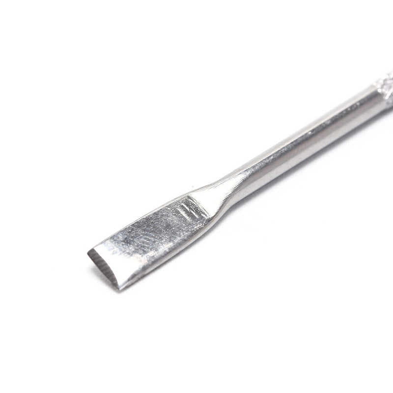 Nail Cuticle Remover Skin Cleaner Stainless Doubl Sided Spoon Pusher Art Tool Gw