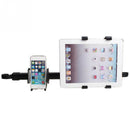 2 in 1 Universal Car Tablet PC Phone Holder Rack 360 Degree Back Seat Headr